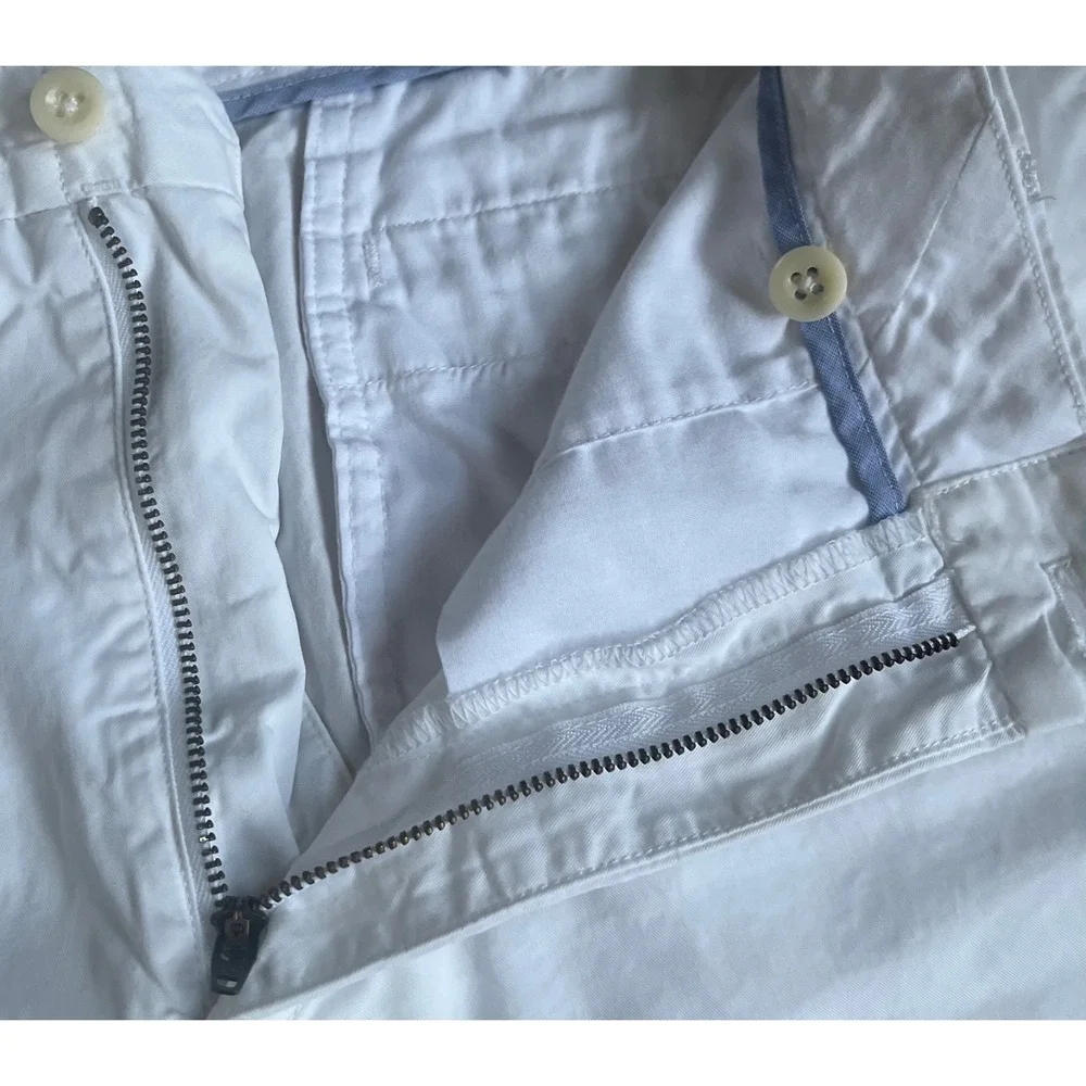 Polo Ralph Lauren Mens White Classic Fit Chino Shorts Size 36 Cotton Twill